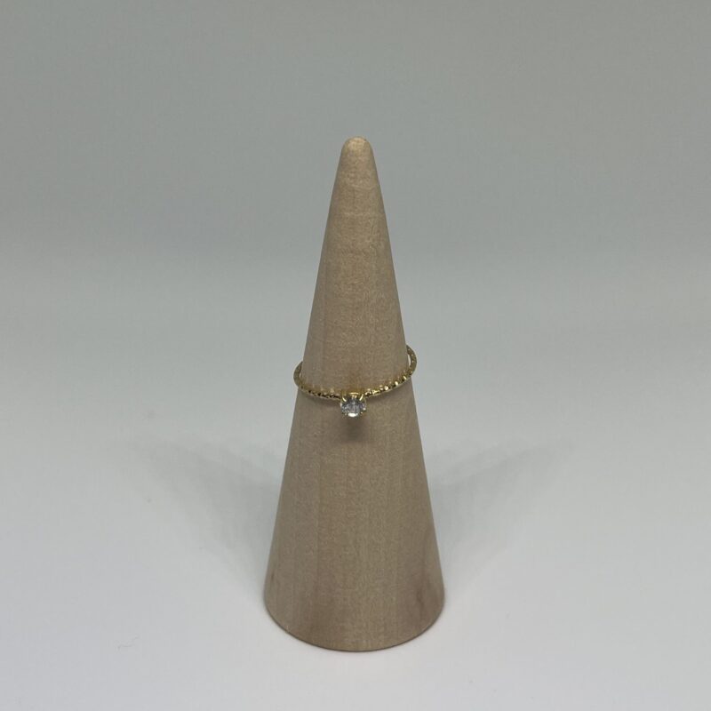 bague strass or