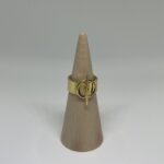 bague ronde avec tige or