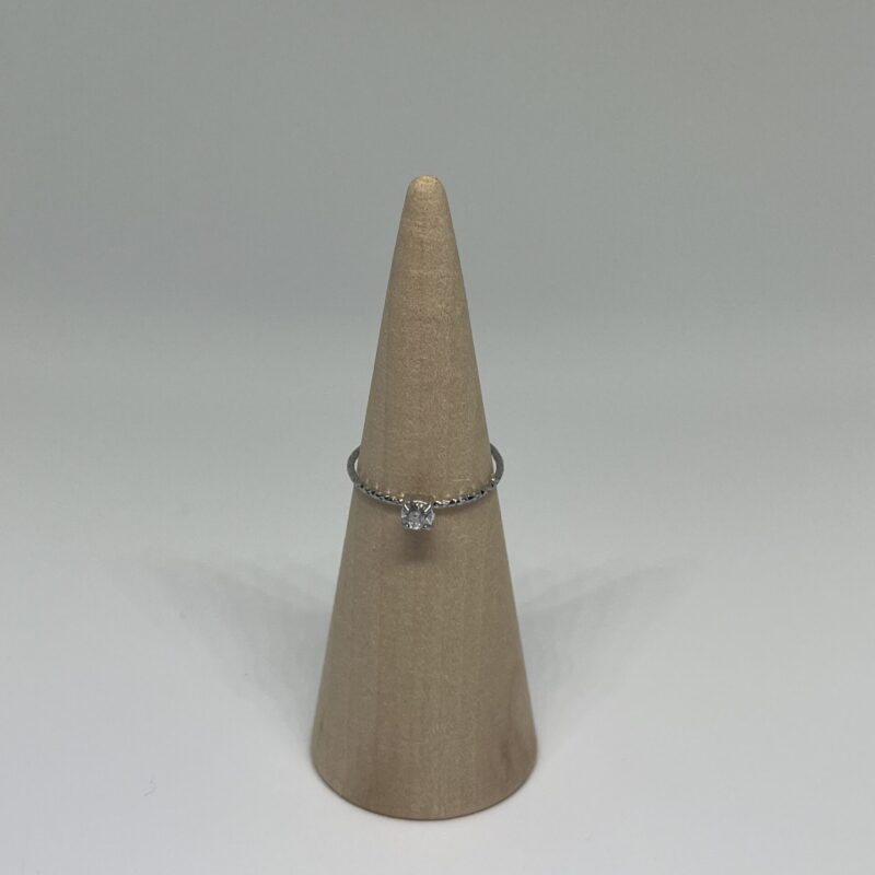 bague strass argent