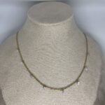 collier strass or