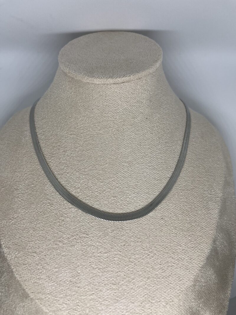 maille plate argent 4mm