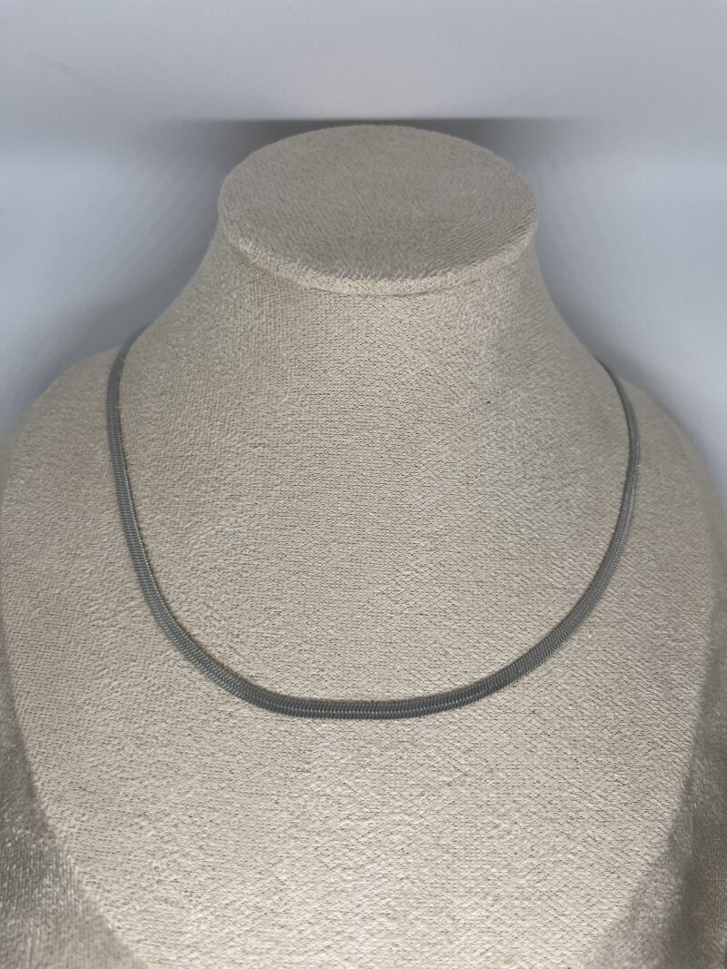 maille plate argent 3mm