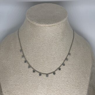 collier petit rond argent