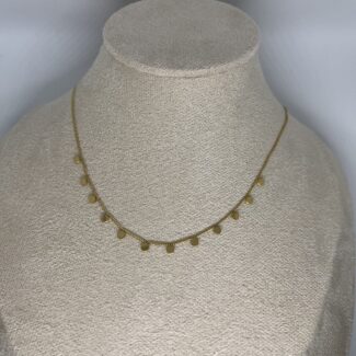 collier petit rond or