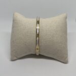 bracelet jonc nacre et strass or