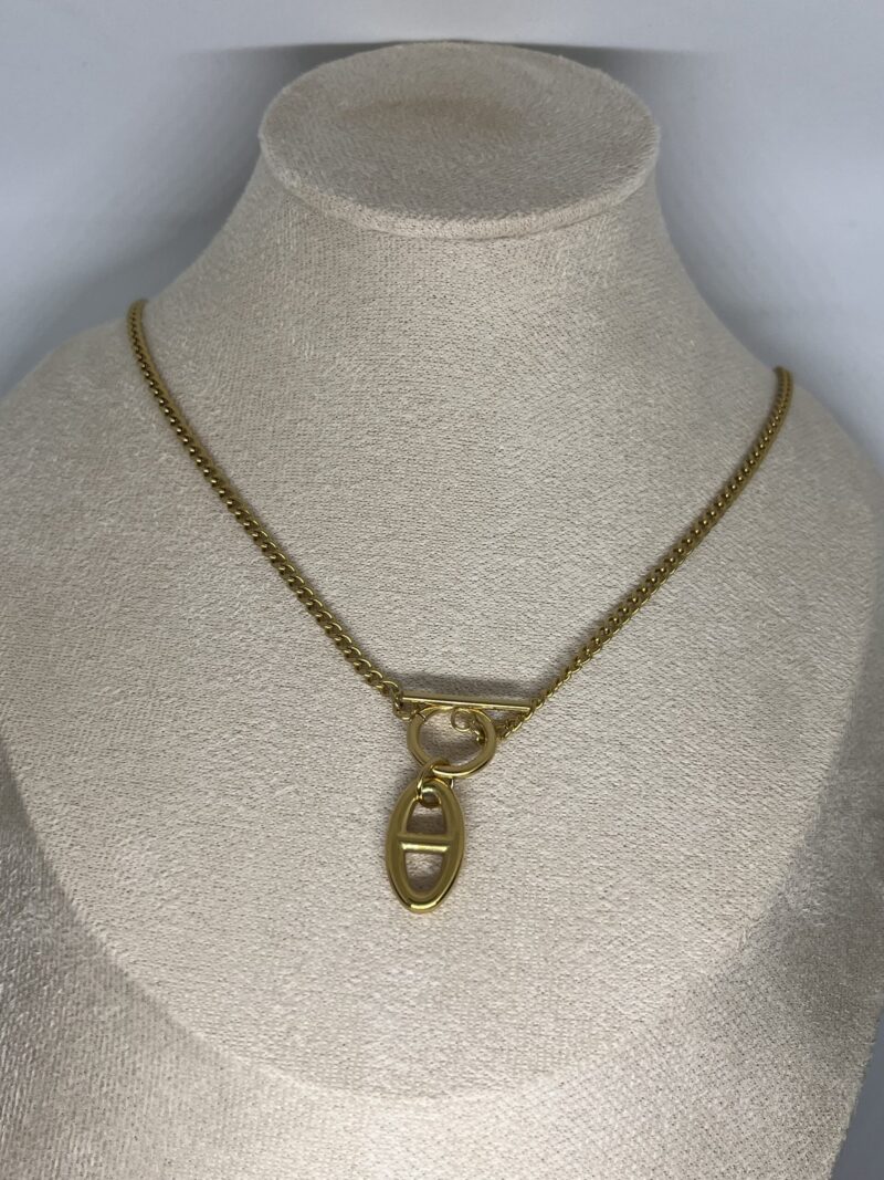 collier long à breloque or