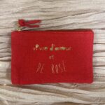 trousse à message rouge