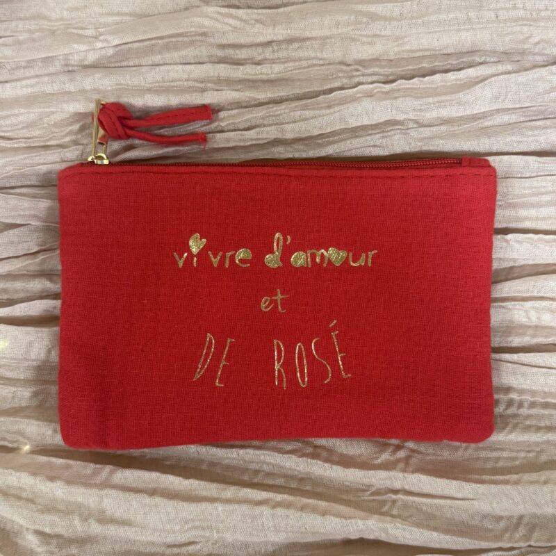 trousse à message rouge